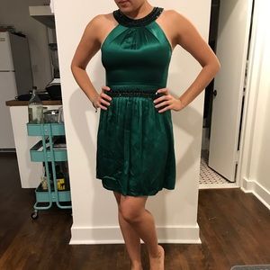 BCBG dark green dress